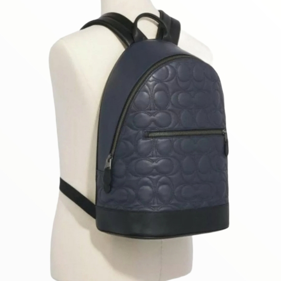 Coach Signature Leather Designer BACKPACK bag - Picture 5 of 11